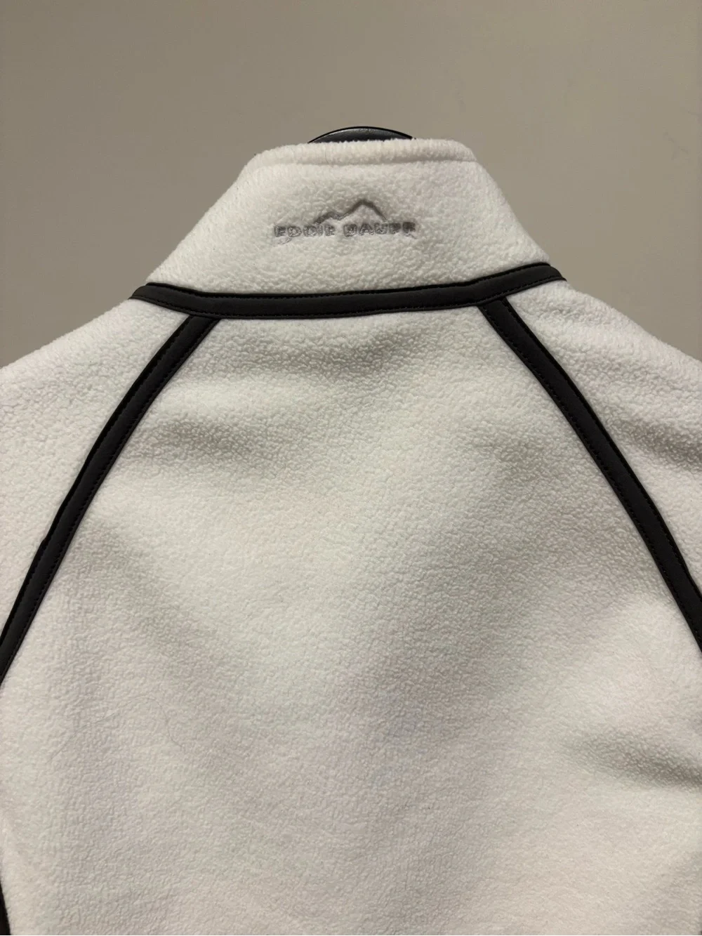 Eddie Bauer Fall 2011 Floral Embroidered White Fleece Jacket